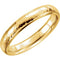 14k Yellow Gold Hammer Finished 4mm Comfort Fit Dome Band, Size10.5