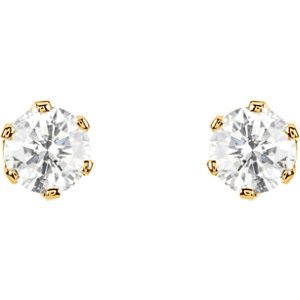 Diamond Stud Earrings, 14k Yellow Gold (.75 Cttw, Color GH, Clarity I1)