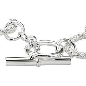 Sterling Silver Mesh Link Bracelet, 8''