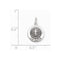 Sterling Silver Antiqued Confirmation Medal (14X12MM)