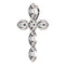 Diamond Everlasting Cross Sterling Silver Pendant (.1 Ctw, G-H Color, I1 Clarity)