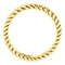 14k Yellow Gold 3.75mm Comfort-Fit Rope Pattern Band