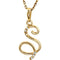 5-Stone Diamond Letter 'S' Initial 14k Yellow Gold Pendant Necklace, 18" (.03 Cttw, GH, I1)