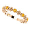 Genuine Citrine Beaded Ring, 14k Rose Gold