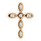 Diamond Everlasting Cross 14k Rose Gold Pendant (.1 Ctw, G-H Color, I1 Clarity)