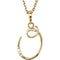 5-Stone Diamond Letter 'O' Initial 14k Yellow Gold Pendant Necklace, 18" (.03 Cttw, GH, I1)