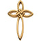 Everlasting Cross 14k Yellow Gold Pendant (36.75X23.75 MM)