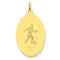 24k Gold-Plated Sterling Silver St. Christopher Soccer Medal