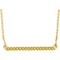 16-Stone Yellow Diamond Bar 14k Yellow Gold Pendant Necklace, 18" (.16 Ctw, Yellow, I2 Clarity)