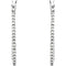 Diamond Inside-Outside Hoop Earrings, 14k White Gold (1/4 Ctw, Color G-H, Clarity I1 )