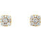 Diamond Square Cluster Earrings, 14k Yellow Gold (.5 Ctw, GH Color, I1 Clarity)