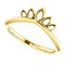 Petite Marquise-Shaped Crown Ring, 14k Yellow Gold, Size 7.25