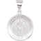 14k White Gold Round Hollow St. Florian Medal (15 MM)