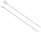 Ave 369 Rhodium-Plated 14k White Gold 1mm Solid Cable Chain Necklace Extender and Safety Chain