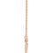 Freeform Bar Necklace, 14k Rose Gold, 18"