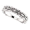 Multi-Row Stackable Ring, Rhodium-Plated 14k White Gold