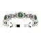 Alexandrite and Diamond Vintage-Style Ring, Rhodium-Plated 14K White Gold, Size 7.75