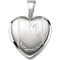 Children's First Communion Heart Sterling Silver Locket (12.50X12.00 MM)