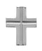 Inlay Greek Cross Rhodium-Plated 14k White Gold Pendant (26.50X20.50 MM)