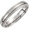 Titanium Double Milgrain 4mm Comfort Fit Band Size 7