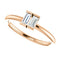 Diamond Two-Stone Ring, 14k Rose Gold, Size 7 (.25 Ctw, G-H Color,I1 Clarity)