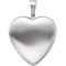 Satin-Brush Heart with Cross and Enameled Flowers Sterling Silver Locket (12.50X12.00 MM)