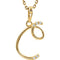 5-Stone Diamond Letter 'C' Initial 14k Yellow Gold Pendant Necklace, 18" (.03 Cttw, GH, I1)