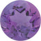 Platinum Amethyst and Diamond Vintage-Style Ring (0.03 Ctw, G-H Color, SI1-SI2 Clarity)