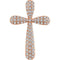 Diamond Petal Cross Pendant, 14k Rose Gold (.75 Ctw, H+ Color, I1 Clarity)