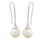 Lush Pearl Hook Earrings, Rhodium Plated Sterling Silver