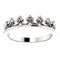 Platinum Stackable Crown Ring