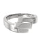 Three Step Fashion Band, 12.25mm Rhodium-Plated 14k White Gold, Size 6