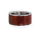 Peruvian Ipe Wood Inlay 10mm Comfort Fit Titanium Wedding Band, Size 11