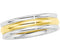 6mm 14k White and Yellow Gold Band Sizes 4.5 to 15