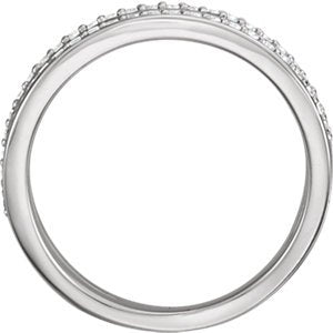 Platinum Diamond Open-Cut Layered Band (.25 Ctw, GH Color, SI2-SI3 Clarity) Size 7