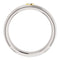 Men's Rhodium-Plated 14k White Gold Diamond and 14k Yellow Gold 6mm Milgrain Band (.06 Ctw, Color G-H, SI2-SI3 Clarity) Size 10.5