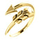 Bypass Arrow Ring, 14k Yellow Gold