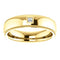 Men's 14k Yellow Gold Diamond 6mm Milgrain Band (.05 Ctw, Color G-H, SI2-SI3 Clarity) Size 10