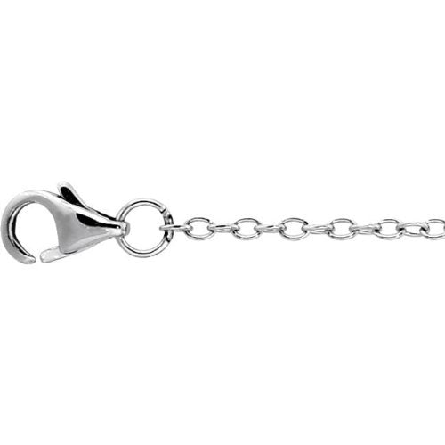 Stainless Steel Anchor Link Chain with Lobster Clasp 16''