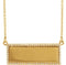 Diamond Bar Necklace, 14k Yellow Gold, 18" ( 0.16 Ctw, G-H Color, I1 Clarity)