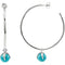 Missoma Turquoise Hoop Earrings, Sterling Silver (50mm)