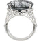 Tourmalinated Black Quartz Sterling Silver Filigree Ring, Size 10