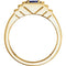 Men's Chatham Created Blue Sapphire 1.25 Ct Ring,14k Yellow Gold