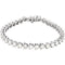 Rhodium Plated 18k White Gold 36 Stone Diamond Tennis Bracelet, 7.25" (11.875 Cttw., GH Color, SI1 Clarity)