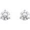 Ave 369 14k White Gold Diamond Stud Earrings ( GH Color, SI2-SI3 Clarity )