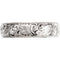 6mm 14k White Gold Embossed Miligrain Band