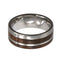 Ironwood, Titanium Pinstripe 8mm Comfort Fit Titanium Ring, Size 6