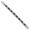 Men's Polished Stainless Steel Black IP-Plated Black Diamond Bracelet, 8.25 " (.5 Ctw)