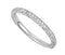 Rhodium-Plated 14k White Gold Pave Diamond 2.20mm Stacking Band, Size 7 (.50 Ctw, Color GH, Clarity I2)