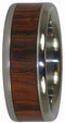 Kingwood Inlay 8mm Comfort Fit Titanium Wedding Band, Size 8.25